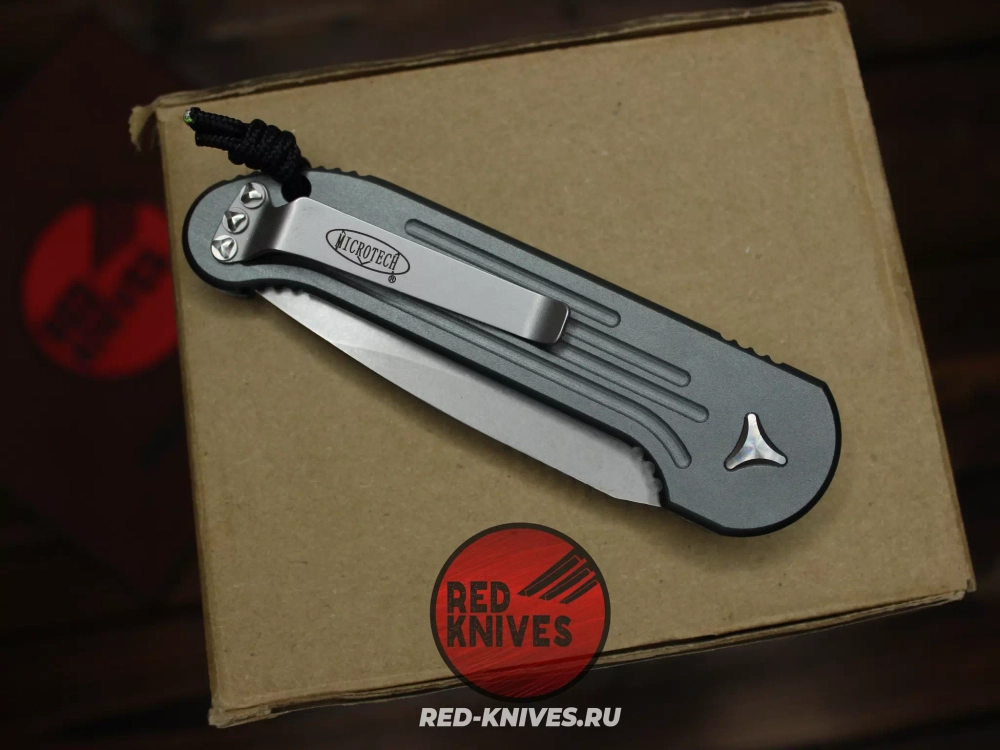 Нож MIcrotech LUDT - серая рукоять (эксклюзив RED-Knives) RK-459
