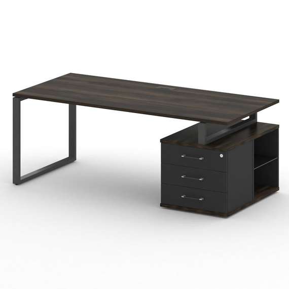 Шифт Стол руководителя с опорной тумбой , правый SK.SRT-200.P (R) 2000*904*753