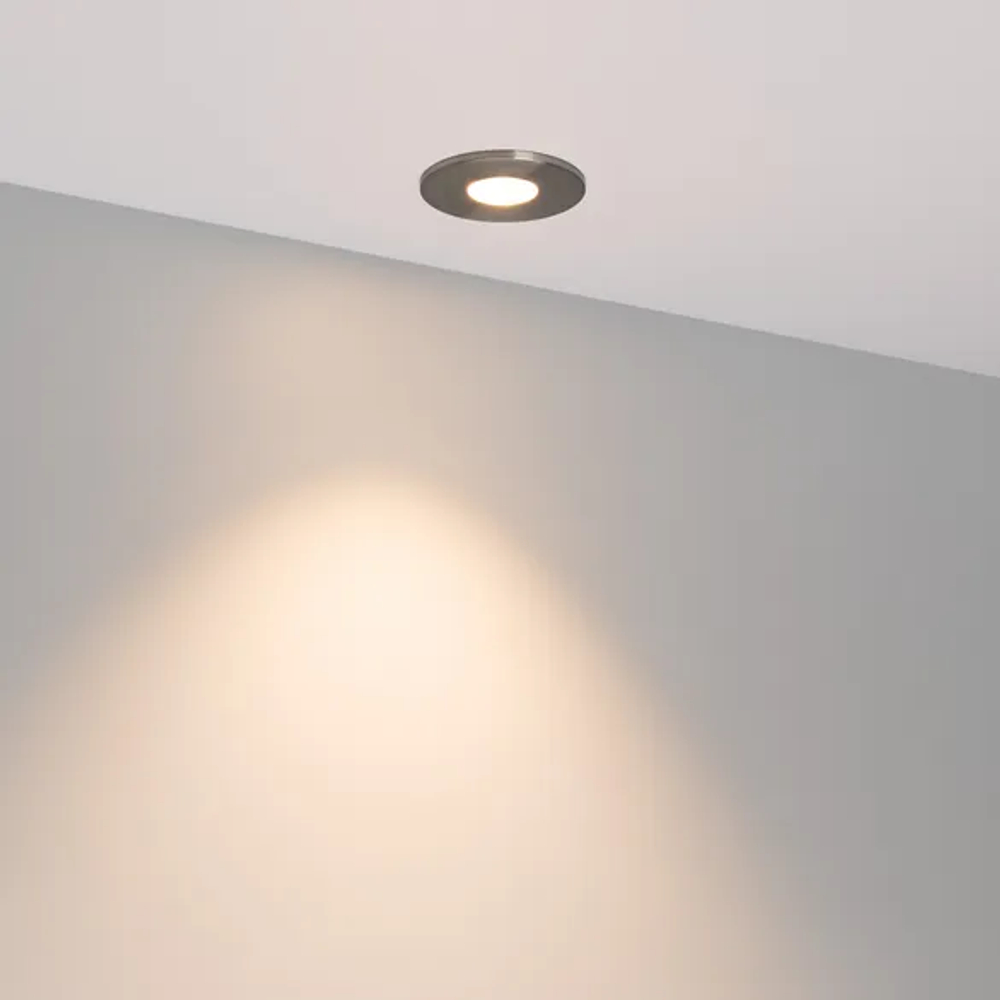 Светильник MS-GLORY-BUILT-R54-5W Warm3000 (NI, 60 deg, 230V) (Arlight, IP54 Металл, 5 лет) 047291