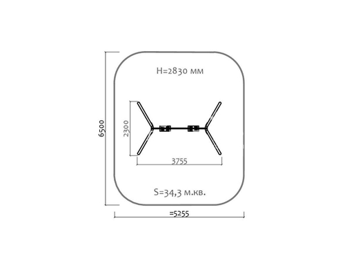 Качели металлические двойные 04056