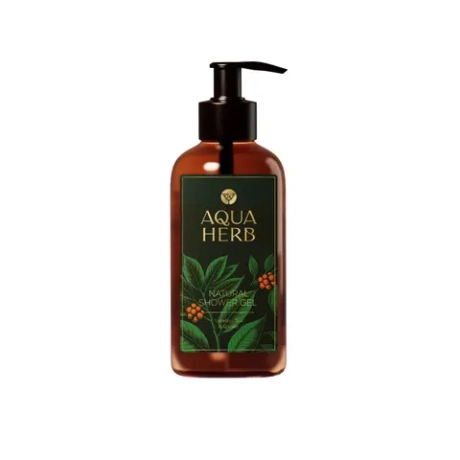 AQUAHERB Натуральный увлажняющий гель для душа Карельский Чай и Ваниль