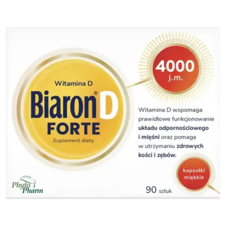 Биарон Д Форте Витамин D 4000 МЕ. - биологически активная добавка, 90 капсул
