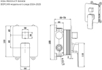 Смеситель для душа Allen Brau Infinity X2 5.21014-BN никель брашированный