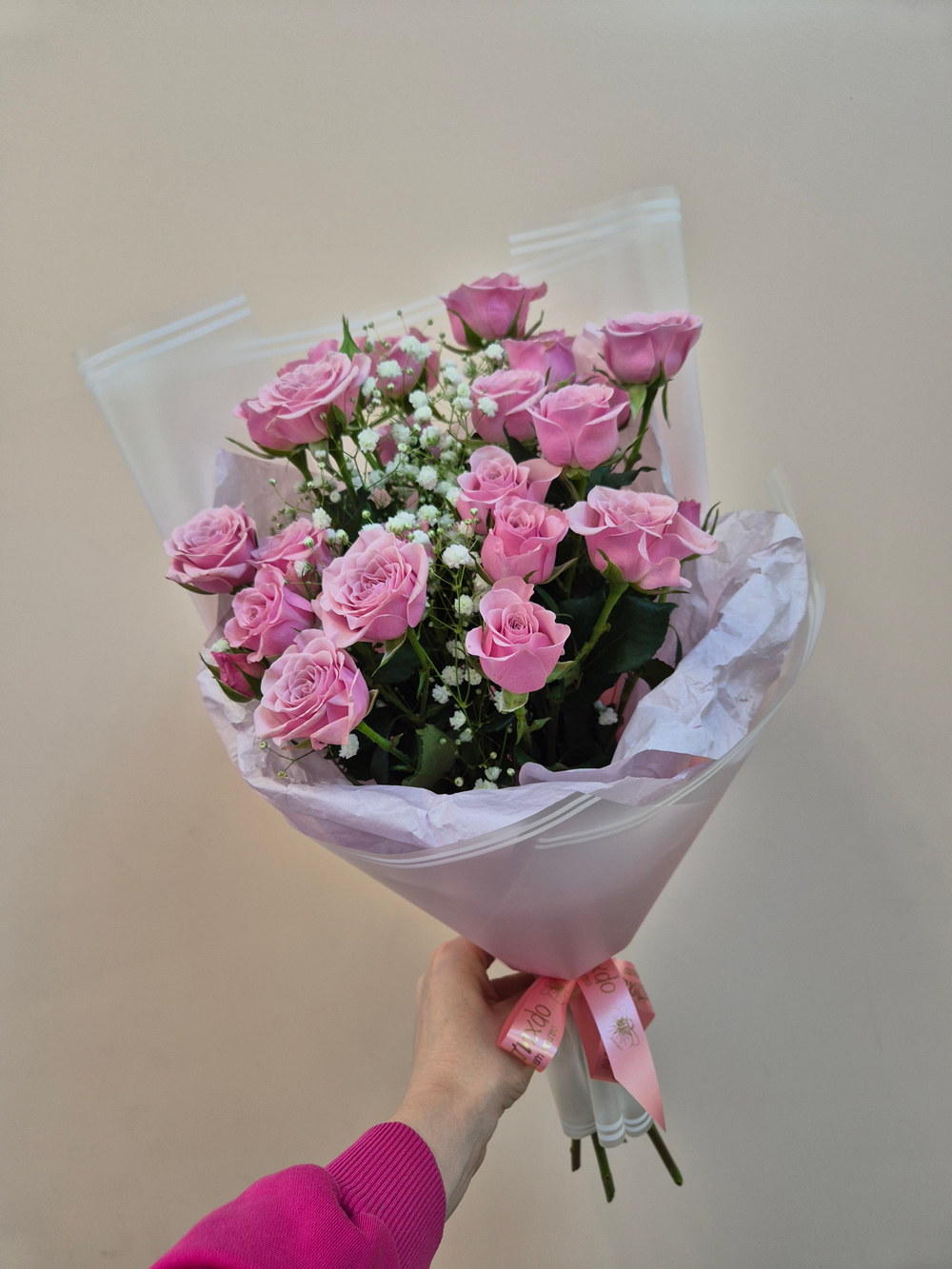 Роза кустовая букет