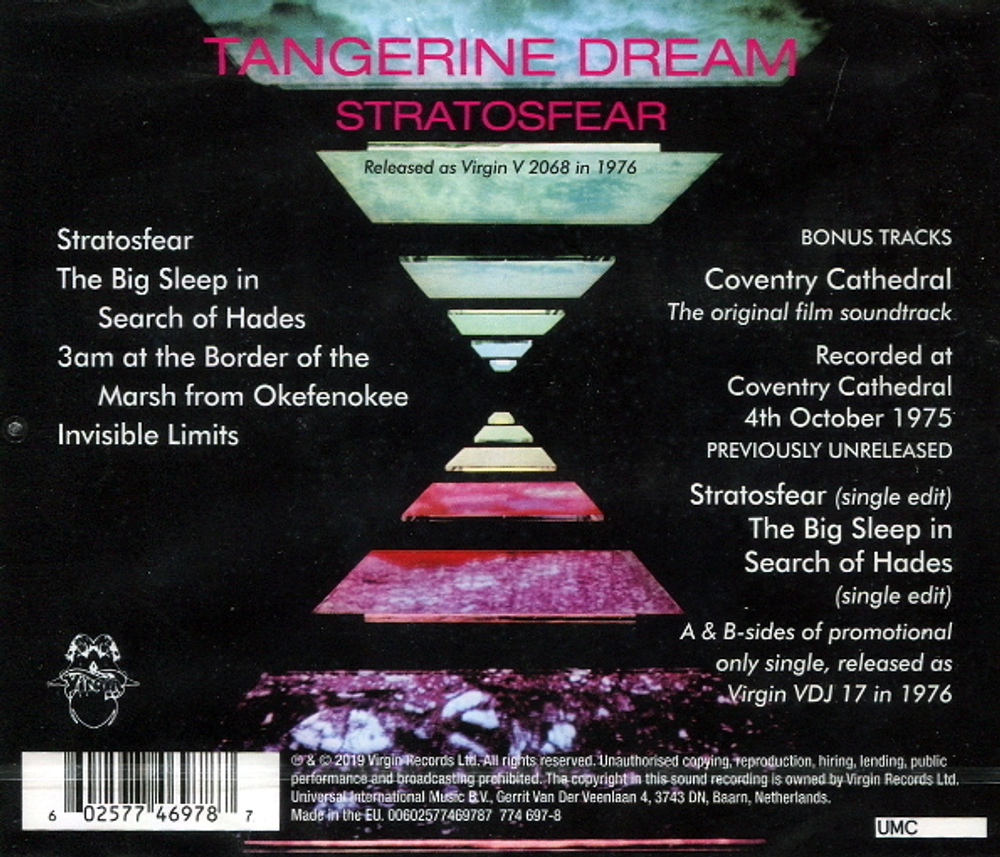 Tangerine Dream / Stratosfear (CD)