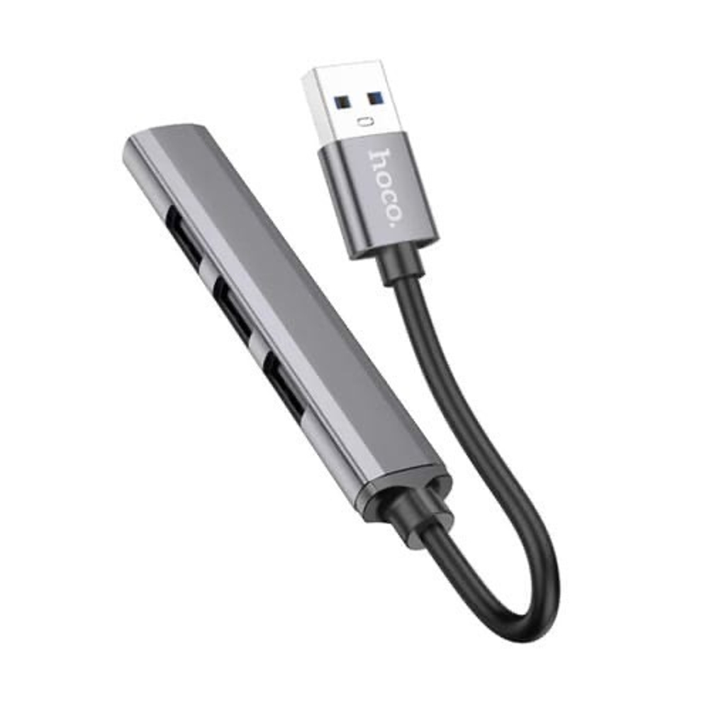 Хаб USB to 4xUSB hoco HB26 / 4в1 / USB3.0 + 3хUSB2.0