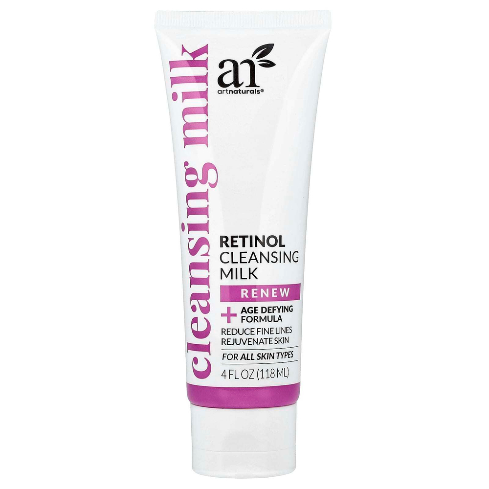artnaturals, Очищающее молочко с ретинолом, для всех типов кожи, 118 мл (4 жидк. Унции)