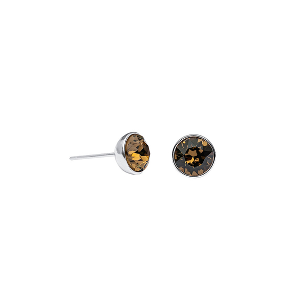 Серьги-пусеты Fiore Luna Smoked Quartz SWE298 SQ S