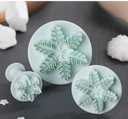 Набор плунжеров "Снежинки" 3 шт