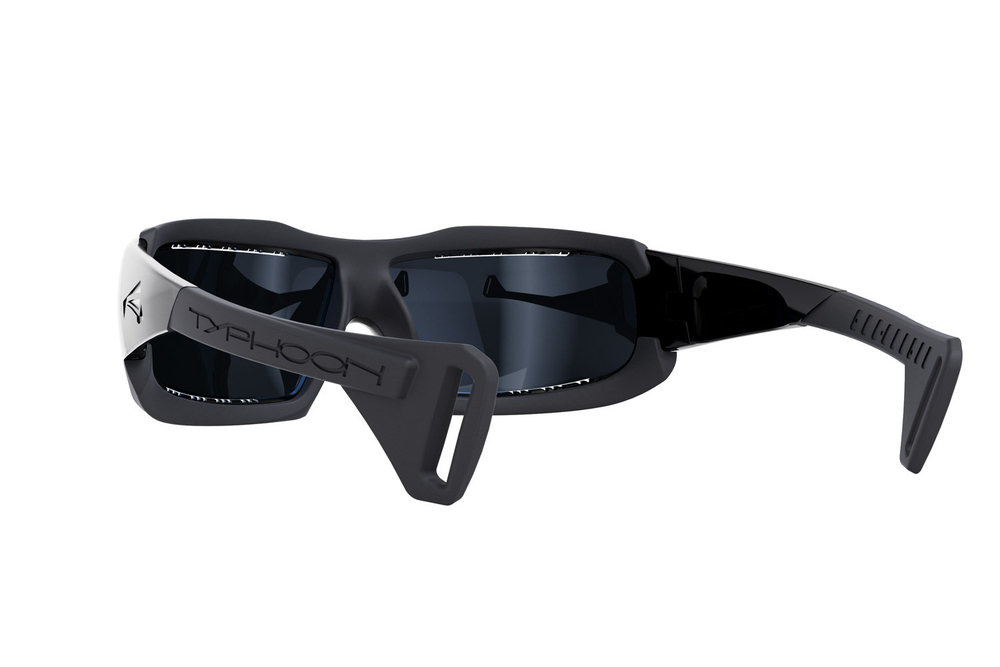 Спортивные очки LiP Typhoon / Gloss Black - Black / Zeiss / PA Polarized / Gun Blue