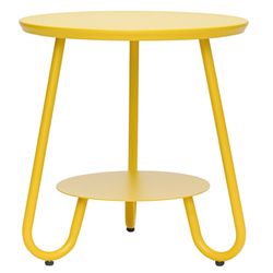 Столик Stian, Ø50 см, желтый