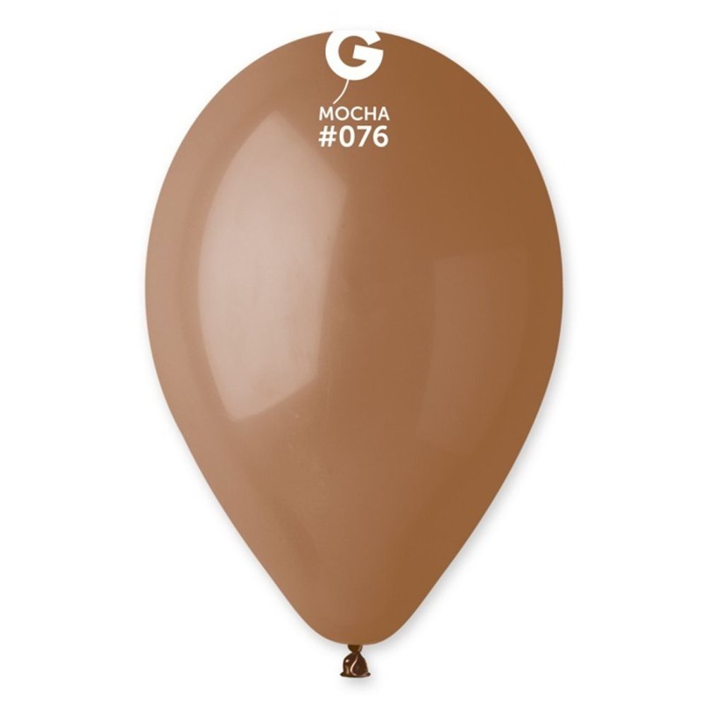 Воздушные шары Gemar, цвет 076 пастель мокко, 100 шт. размер 12&quot;
