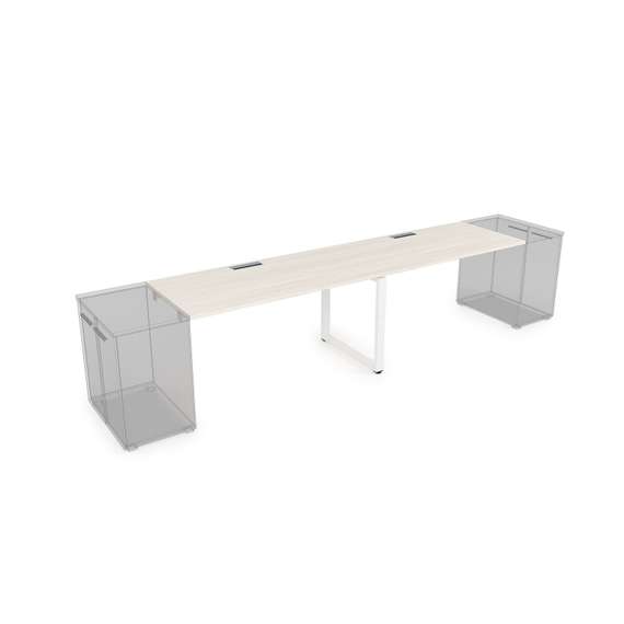 СДТЛ-О.984 Стол системы БЕНЧ,линейный на 2 рабочих места, приставной (3200*800*750)