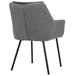 Стул Bergenson Bjorn Allar, экокожа, рогожка, серый