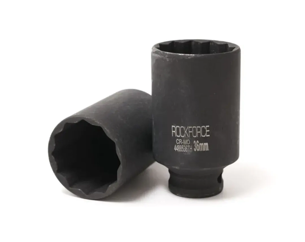 Головка ударная глубокая тонкостенная 36мм (12гр.),1/2'' RockForce##Rock FORCE RF-4488536TH