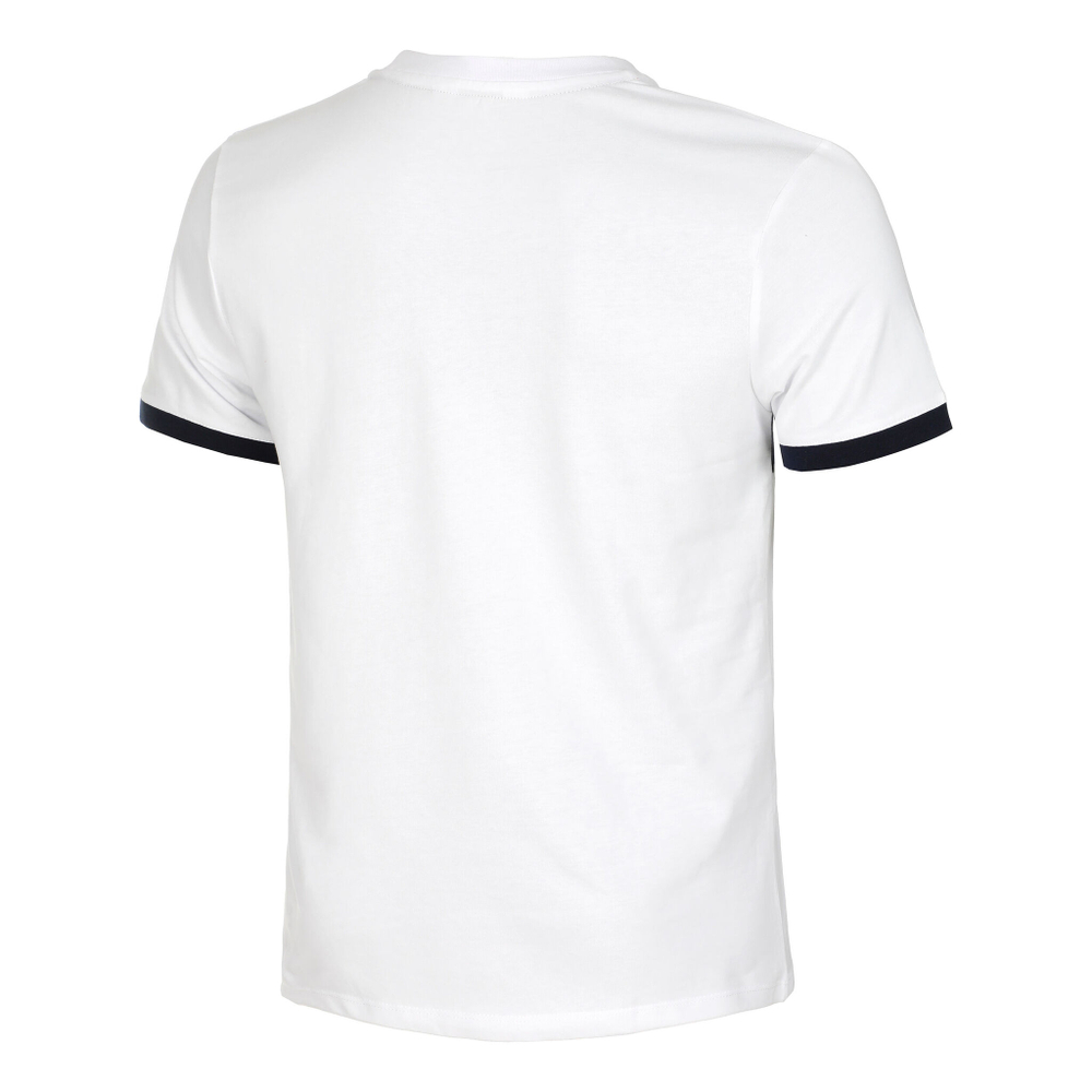 Мужское теннисное поло Roland Garros Color Block T-Shirt Men - White