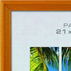 Фоторамка Image Art С18 50х70 деревянная из сосны, цвет янтарь, вставка-прозрачный пластик