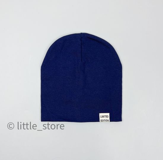 Шапка двухслойная (плотная), Темно-синяя