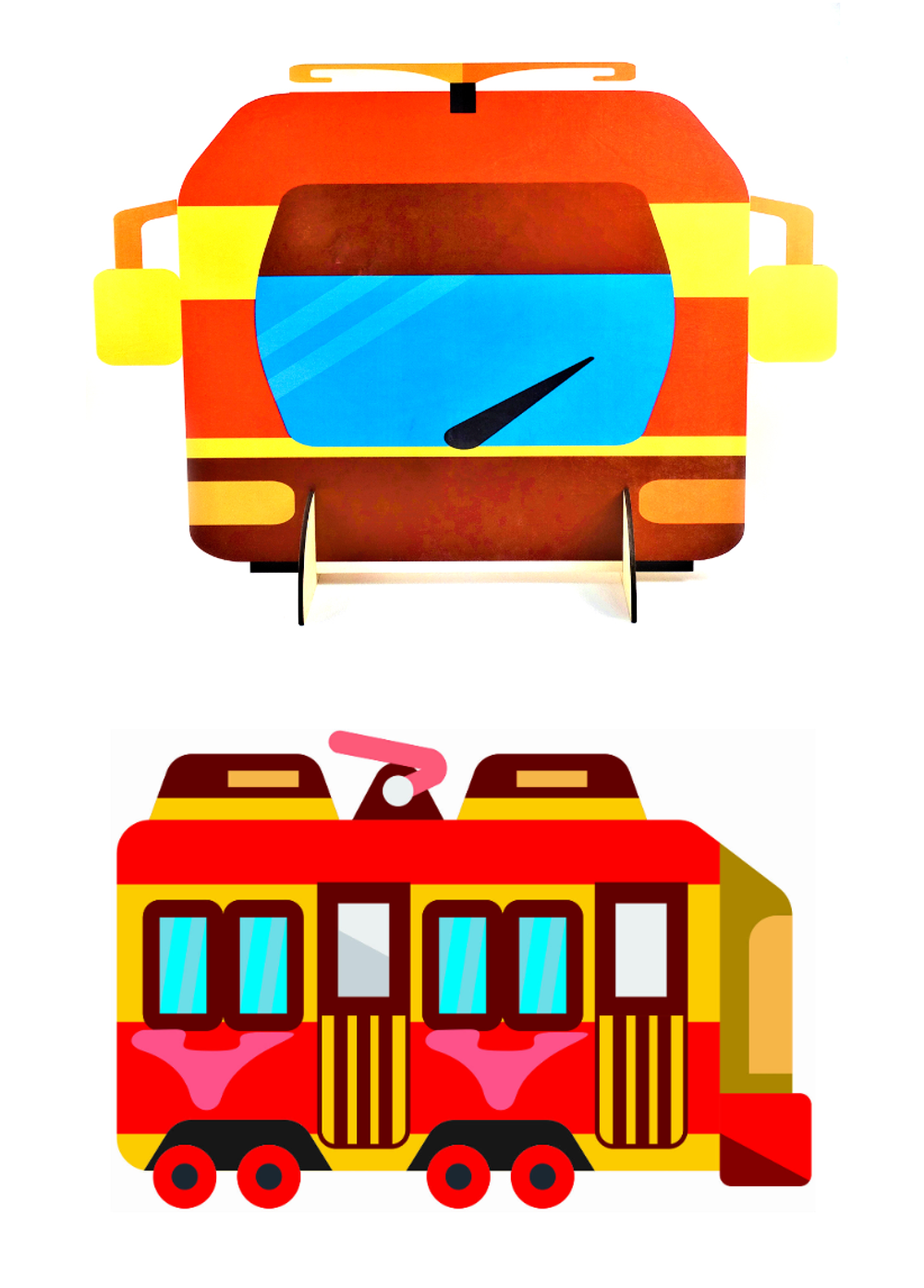 Ширма для сюжетно-ролевых игр Трамвай