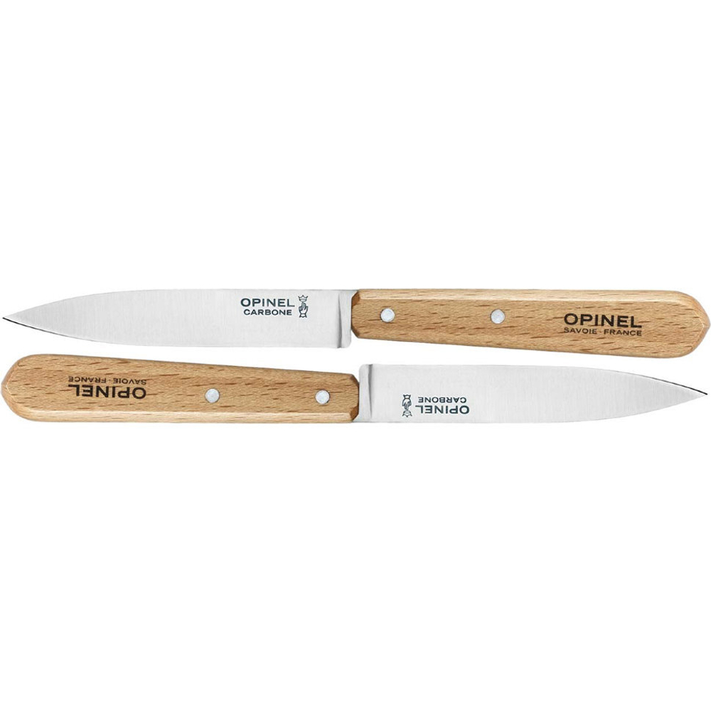 Набор Opinel из двух ножей N°112, нержавеющая сталь, для очистки овощей. 001223