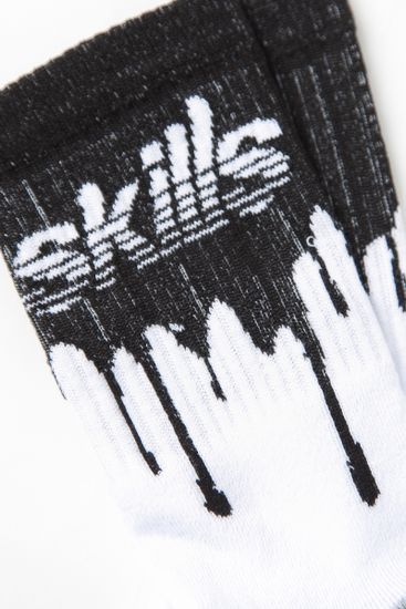 Носки SKILLS Нефть Махровые (Бело-Черный)