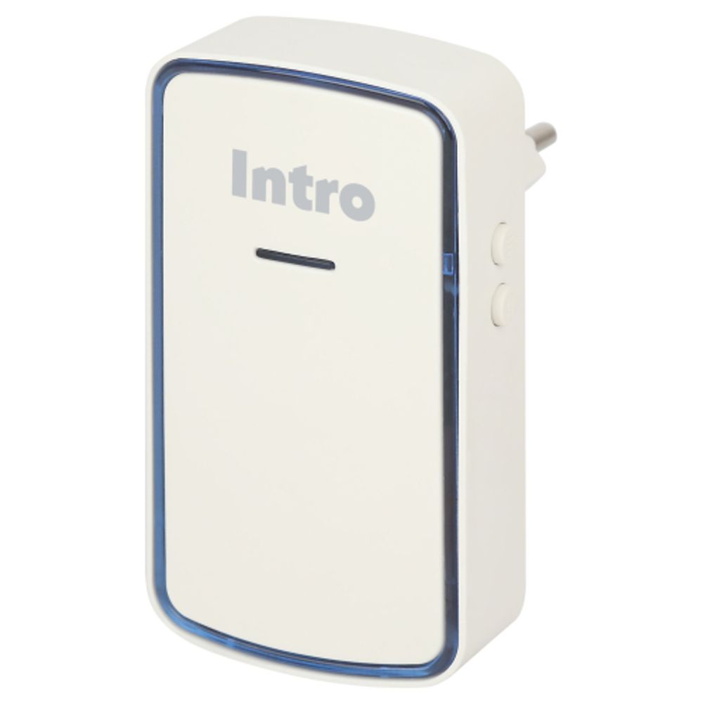 Звонок дверной Intro MP102 беспроводной LED подсветка от сети белый 38 мелодий | Электрозвонки беспроводные