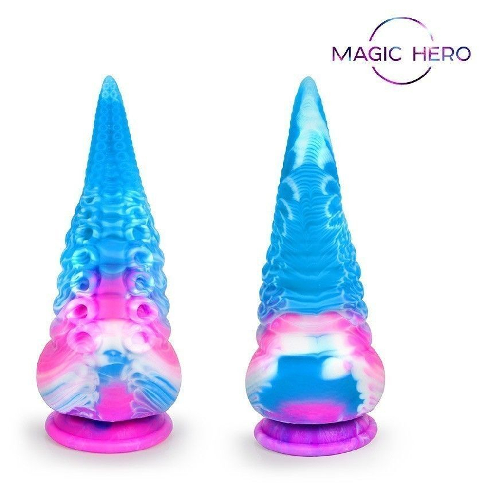 Фантазийный фаллоимитатор в форме щупальца - 21 см. (Цвет: разноцветный)