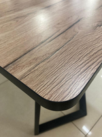 Стол разд пластик Миллер бабочка К-т ног №5 черный Царг.пояс 930 черный Ст-ца дуб кера (черн)