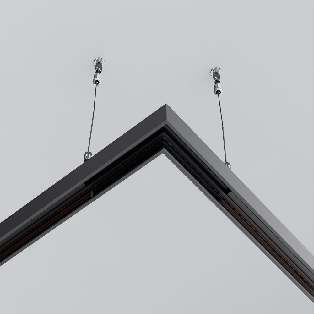 Коннектор угловой накладной низкопрофильный Maytoni   TRAM034CL-41B