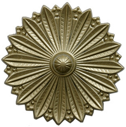 Держатель-розетка для штор Павлин Ост с ножкой, цвет шампань