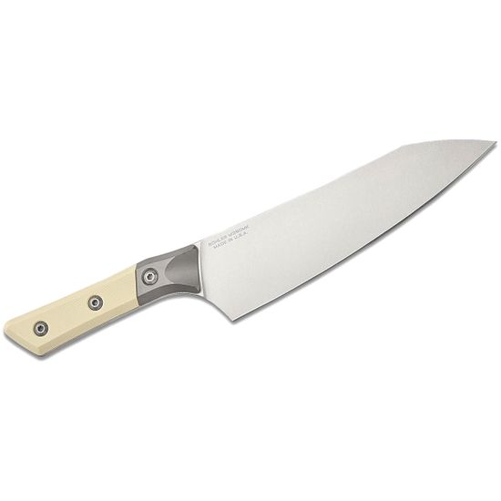 Нож кухонный Microtech Chef's Knife 3000B-10IV с клинком из стали M390MK, рукоять G10/титан