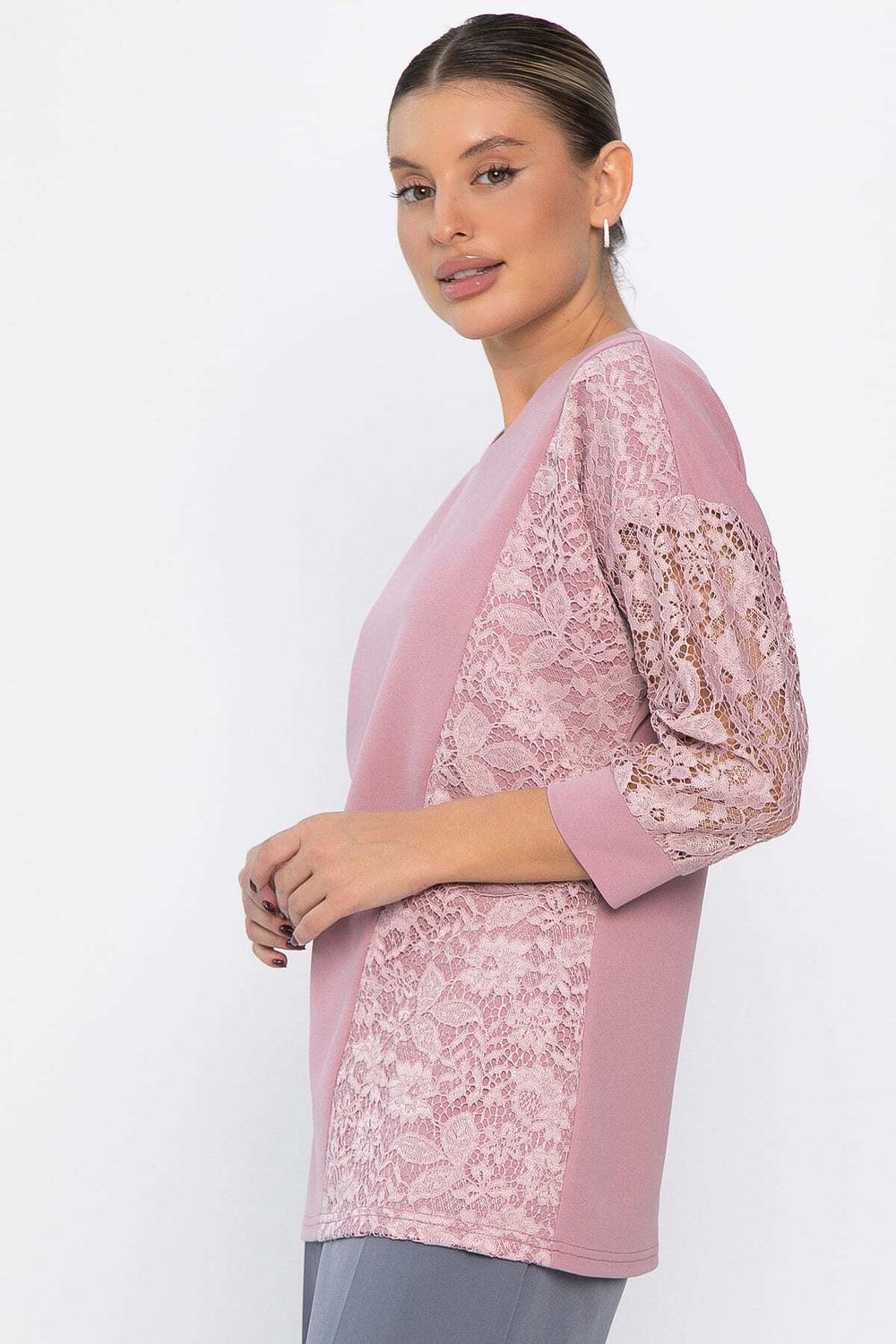 Джемпер Вирджиния НЬЮ (розовый) Б14439-48М LT Collection