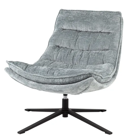 Лаунж-кресло Lazy серо-голубое