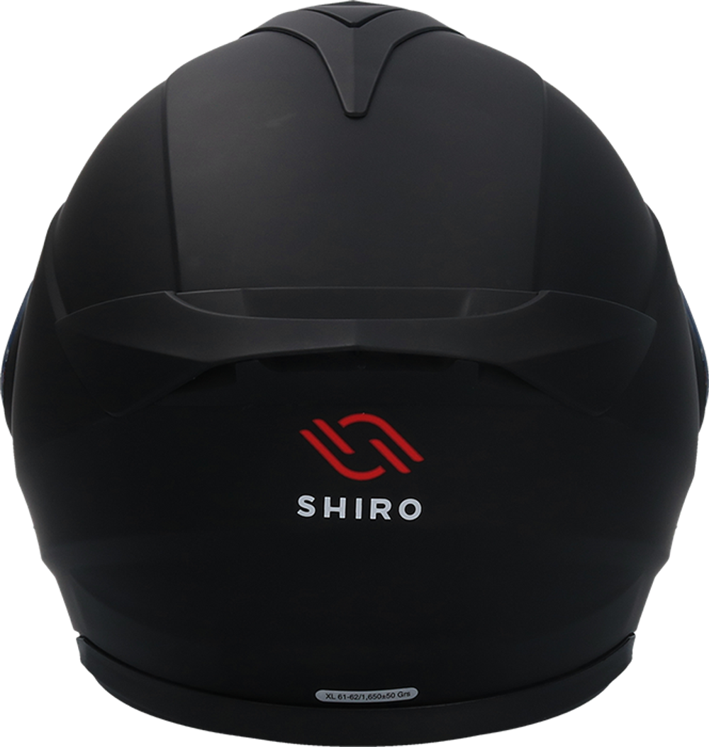 Шлем SHIRO SH501 FREEDOM MAT BLACK WINTER (в комплекте с электровизором)