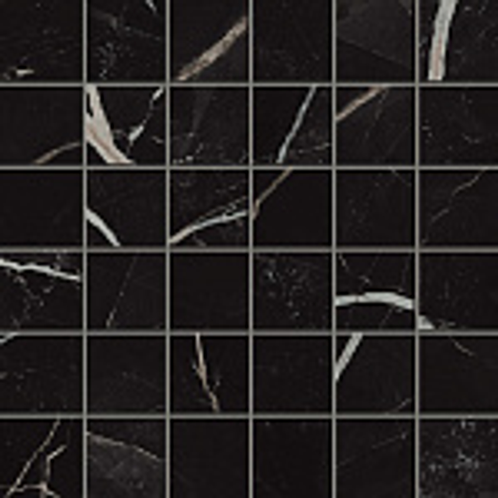 Мозаика/Керамогранит Empire Calacatta Black Mosaic/Эмпаир Калак. Блэк Мозаика 30х30