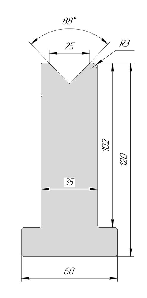 T-матрица AT 3058 88° V25 H120