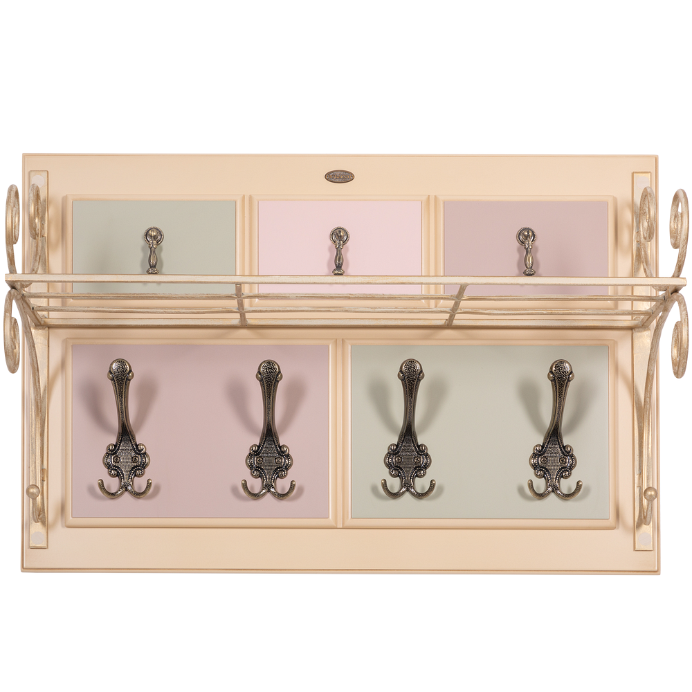 Вешалка настенная Пандора 1 Айвори Акварель