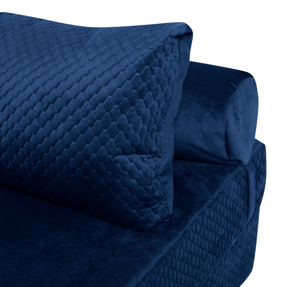 Бескаркасный Диван PuzzleBag Синий XL