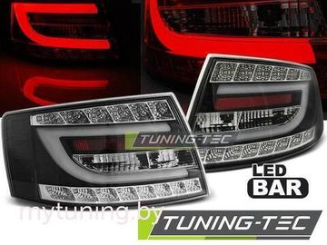 Задние фонари Audi A6 C6 black led