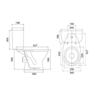 УНИТАЗ-КОМПАКТ SANTERI PRO БЕЛЫЙ 21253