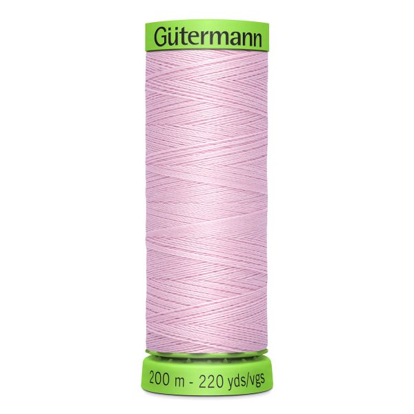 Нитки для тонких тканей Gutermann Extra Fine 150 (200 метров), 5 кат. | 320 зефирно-розовый