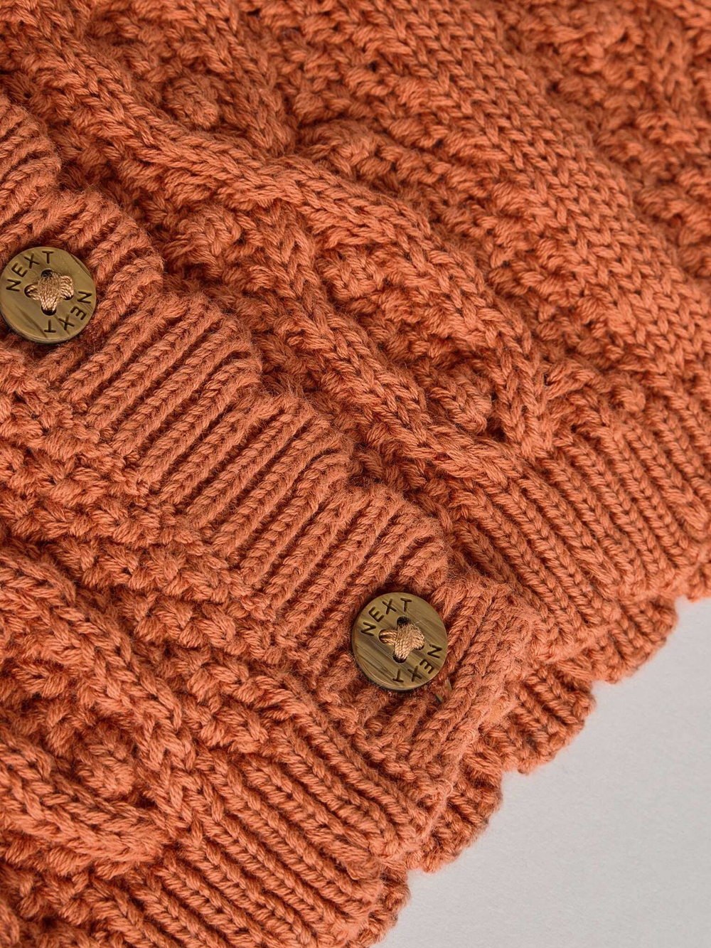 Вязаный кардиган для малышей Next K82-413, Кирпичный