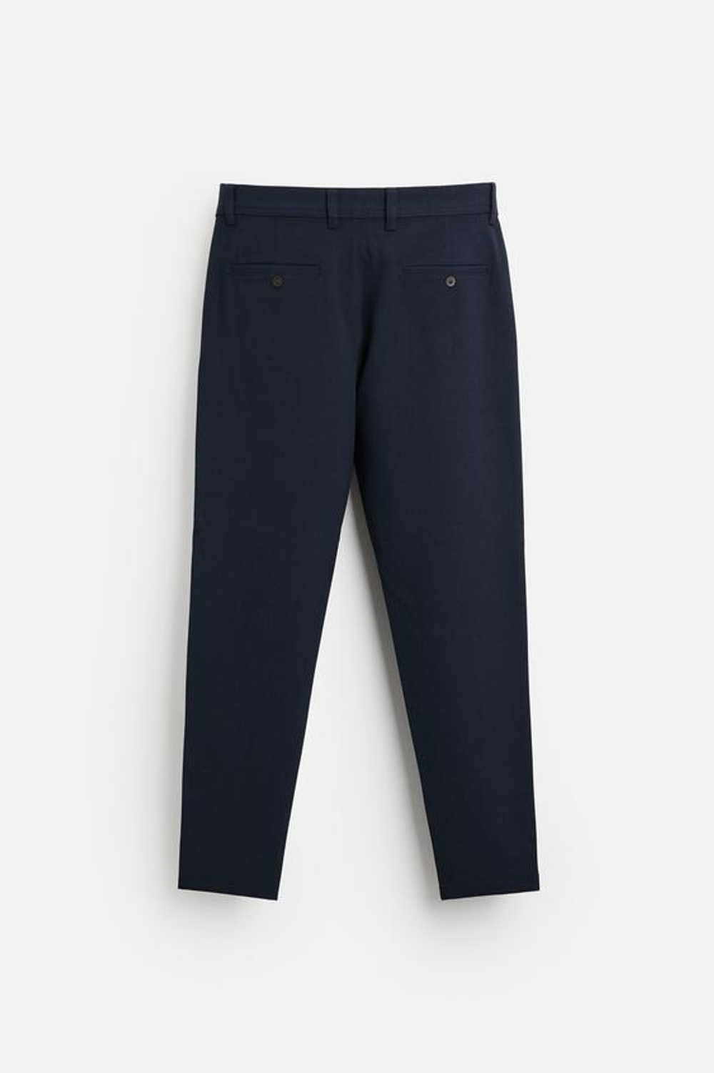 ZARA БРЮКИ КОМФОРТНОЙ ПОСАДКИ ИЗ РЕЛЬЕФНОЙ ТКАНИ, СИНИЙ С МЕЛАНЖЕВЫМ ЭФФЕКТОМ