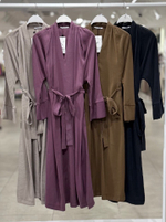 Платье на запах в макси длине