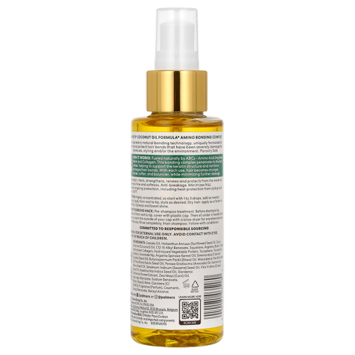 Palmer's, формула с кокосовым маслом, витамином Е, аминокислотным комплексом, укрепляющее и заживляющее масло, 118 мл (4 жидк. унции)