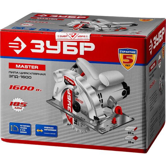 Пила дисковая "ЗУБР" ЗПД-1600