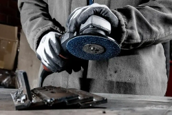 Фибровый шлифовальный круг по металлу DEBEVER 125 мм P80 (со шлицами), циркониевый корунд, 5 шт