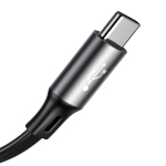 Кабель Baseus Fabric 3-in-1 Flexible Cable USB For M+L+T 3.5A 1.2m - Dark Gray