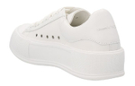 Alexander McQueen Alexander McQueen Deck leather casual low-top sneakers women's white