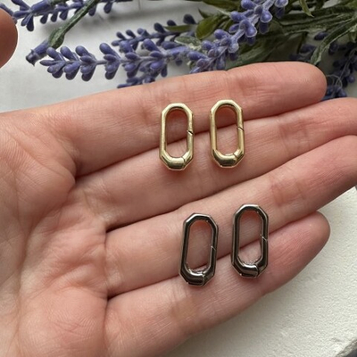 3110-з Карабин-овал 20*10 мм, позолота